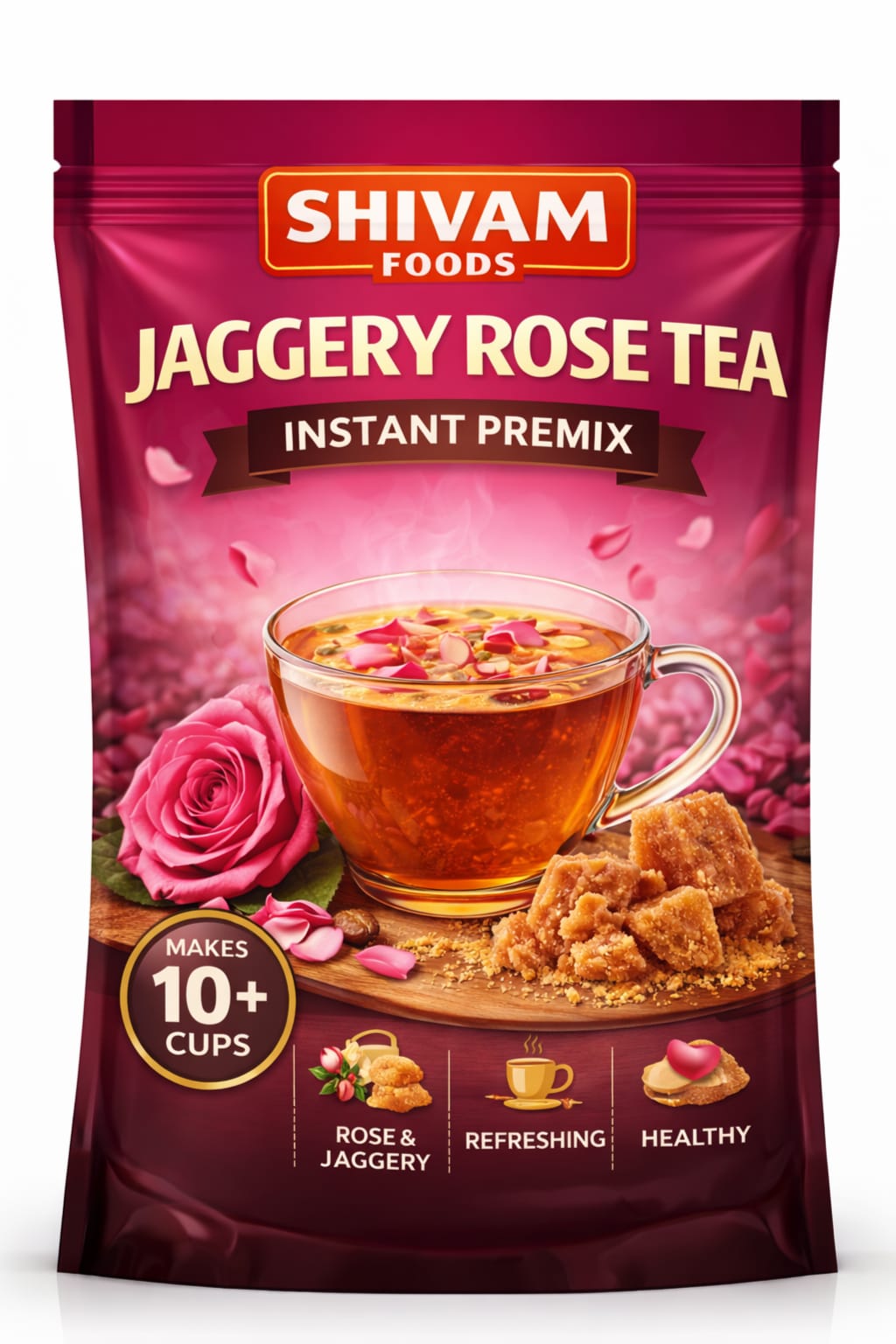 Jaggery Rose Tea Instant Premix